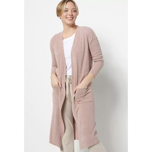 Barefoot Dreams CozyChic Ultra Lite Open Stitch Long Cardi - Picture 2 of 15